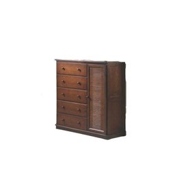 Comoda Madeira Maçica Uma Porta e Cinco Gavetas Marca Toneado Sao Jose Referencia 033 - 1