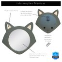 Ver imagem 3 de Espelho Decorativo Infantil 43x44cm Raposa Verde