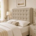Ver imagem 2 de Cabeceira para Cama Box Estofada 160 cm Queen Ana com Botões Suede Cores