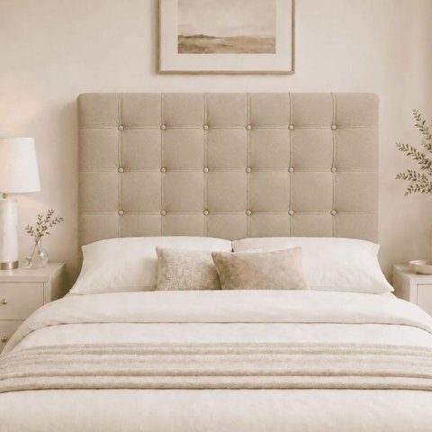 Cabeceira para Cama Box Estofada 160 cm Queen Ana com Botões Suede Cores