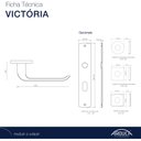 Ver imagem 3 de Fechadura Interna Victoria 408449/55 Zep