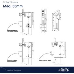 Fechadura Interna Victoria 408449/55 Zep - 2