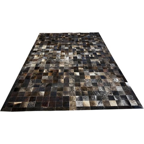 Tapete de couro marrom exótico escuro 2,00x3,00 c/b pç10x10