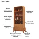 Ver imagem 5 de Cristaleira 4 Portas para Sala de Estar 50519 Cedro Dcasa