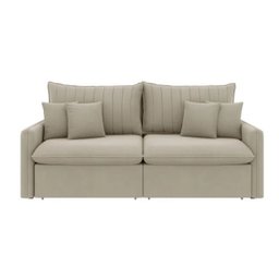 Sofá Cama Retrátil e Reclinável 200cm Madri Movenzo Estofados Corino - 2