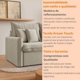 Sofá Cama Retrátil e Reclinável 200cm Madri Movenzo Estofados Corino - 6