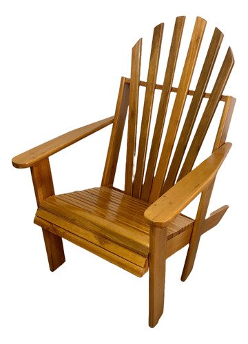 Cadeira Pavão Adirondack Área Externa Madeira Tratada Stain - Stain Imbuia - Natural