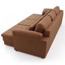 Ver imagem 7 de Sofá Retrátil 4 Lugares para Sala 332cm Dijon Couro Mel S07 - Mpozenato
