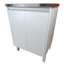 Ver imagem 1 de Tanque de Lavar Roupa Inox 35 Plus Gabinete 2 Portas Montado