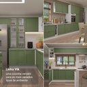 Ver imagem 5 de Balcão Porta-temperos 20 Cm 1 Porta (sem Tampo) Branco/verde Vik Madesa