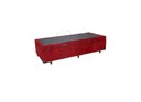 Ver imagem 1 de Cama Box Baú Solteirão King Blindado Suede Vermelho 203X96X44 Cm