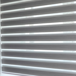 Persiana Rolo Double Vision Zebra 1,60l X 1,60a Cinza Escuro - 4