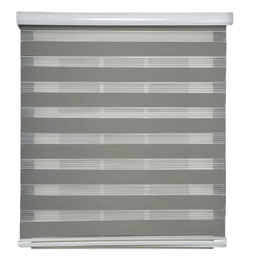 Persiana Rolo Double Vision Zebra 1,60l X 1,60a Cinza Escuro - 1