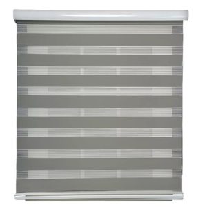 Persiana Rolo Double Vision Zebra 1,60l X 1,60a Cinza Escuro