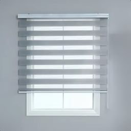 Persiana Rolo Double Vision Zebra 1,60l X 1,60a Cinza Escuro - 3