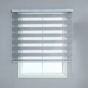 Ver imagem 3 de Persiana Rolo Double Vision Zebra 1,60l X 1,60a Cinza Escuro