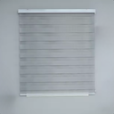 Ver imagem 2 de Persiana Rolo Double Vision Zebra 1,60l X 1,60a Cinza Escuro