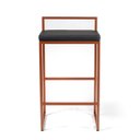 Ver imagem 6 de Banqueta Industrial Aço Cromada Bronze – Gourmet, Varanda, Living – Banqueta Moema Kit 2