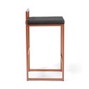 Ver imagem 5 de Banqueta Industrial Aço Cromada Bronze – Gourmet, Varanda, Living – Banqueta Moema Kit 2
