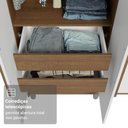 Ver mais imagens de Guarda-Roupa Casal com Pés 6 Portas Batentes Venus Madesa
