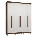 Ver imagem 3 de Guarda-Roupa Casal com Pés 6 Portas Batentes Venus Madesa
