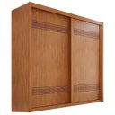 Ver imagem 2 de Guarda-Roupa Casal 2 Portas de Correr 3 Gavetas MDF Pietro Laranja/Rubi