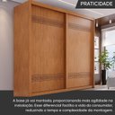 Ver mais imagens de Guarda-Roupa Casal 2 Portas de Correr 3 Gavetas MDF Pietro Laranja/Rubi