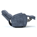 Ver imagem 5 de Poltrona do Papai Reclinável em Tecido Suede Cor Azul Elétrica com Massagem- Modelo Imperial
