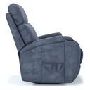 Ver imagem 4 de Poltrona do Papai Reclinável em Tecido Suede Cor Azul Elétrica com Massagem- Modelo Imperial