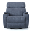 Ver imagem 2 de Poltrona do Papai Reclinável em Tecido Suede Cor Azul Elétrica com Massagem- Modelo Imperial