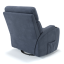 Ver imagem 3 de Poltrona do Papai Reclinável em Tecido Suede Cor Azul Elétrica com Massagem- Modelo Imperial