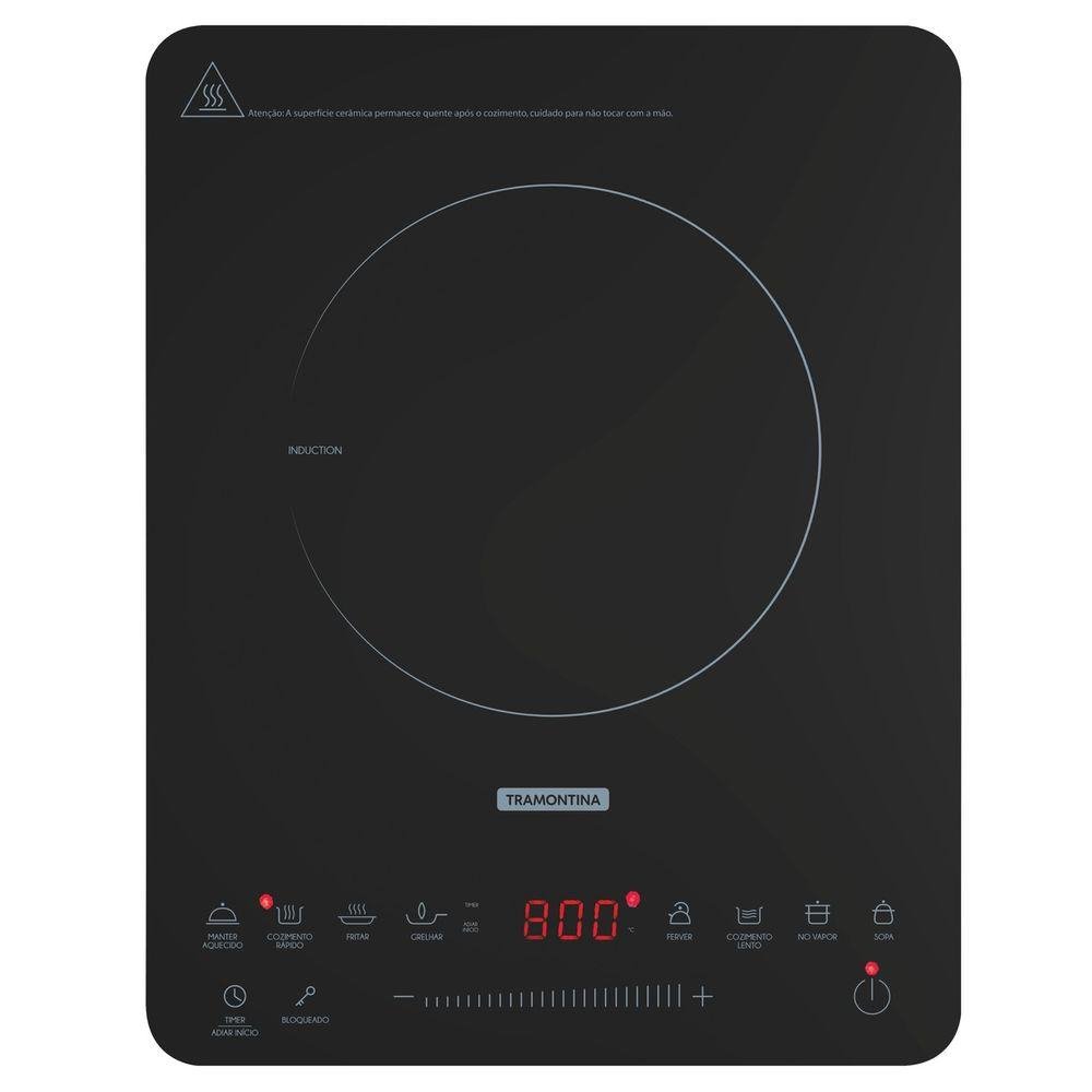 Cooktop Portátil Indução Tramontina Slim Touch EI 30 com 1 Área de Aquecimento e Comando Touch 1 - 2