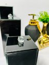 Ver imagem 2 de Kit Lavabo Completo Preto Gold Aroma Sabonete Porta Escovas