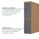 Ver mais imagens de Cozinha 11 Peças Condessa com Vidro Canto Torre Quente 100% MDF. Cinza/Carvalho Titânio