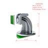 Prendedor de porta magnético adesivo para porta pivotante Cromado - 2 unidades - 2