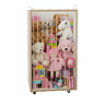 Organizador Infantil Cesto Multifuncional Rodinha Mdf Branco - 2