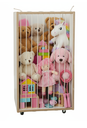 Ver imagem 2 de Organizador Infantil Cesto Multifuncional Rodinha Mdf Branco