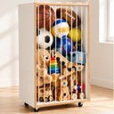 Ver imagem 1 de Organizador Infantil Cesto Multifuncional Rodinha MDF Branco