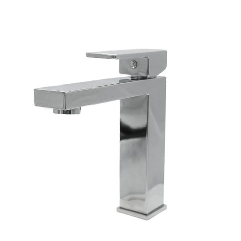 Torneira para Lavatório Banheiro Quadrada Bancada Bica Baixa Cromado 1/4v Cromado