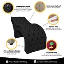 Ver imagem 4 de Maca Estética com Massagem para Design Salão e Cadeira Mocho Veludo Preto Sofa Store