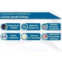 Ver imagem 3 de Colchão Infantil Juvenil 100% Espuma Quarto Criança para Mini Cama 148x68
