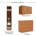 Ver imagem 5 de Guarda Roupa Planejado 4 Portas 3 Gavetas 4 Peças Hera CabeCasa MadeiraOriginals Louro