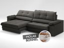 Ver imagem 4 de Sofá com Carregador Usb Retrátil Reclinável Montreal 2,10m Velosuede Cinza - Netsofas