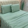 Jogo Lençol King Passione Bordado Inglês 4pç 100% Poliéster - Verde - 3