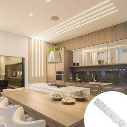 Fita de Led Branco Kit 12 Und Iluminaçao Decoraçao Sanca Plafon Teto Gesso Rebaixado Casa - 2