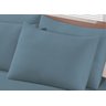 Fronha Avulsa 50cm x 70cm em Malha Penteada 100% Algodão Bouton Basic Azul - 1
