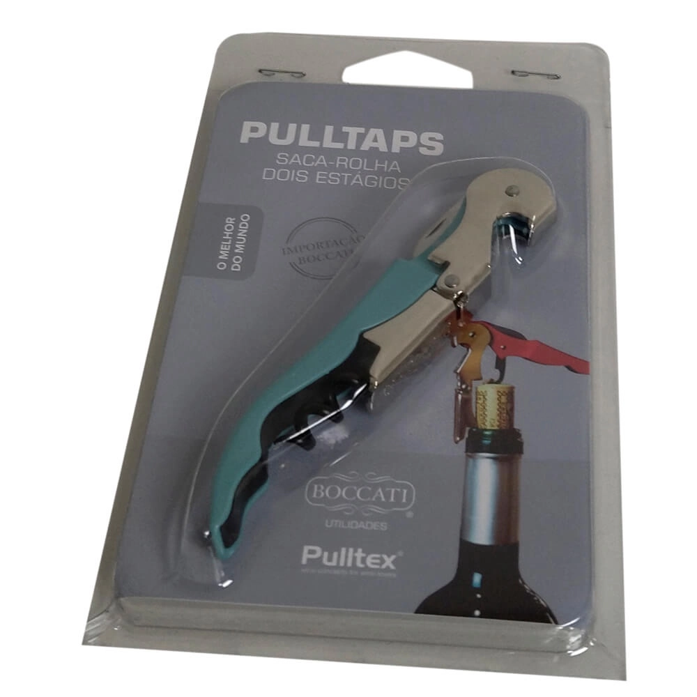 Saca-rolha Dois Estágios Abridor de Garrafa Pulltex Pulltaps:verde Menta - 3