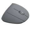 Mouse sem Fio Recarregavel 2.4 Ghz Vertical Ergonomico Ortopedico Power Fit 1600 Dpi Cinza Usb - - 2