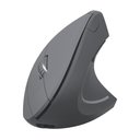 Ver imagem 1 de Mouse sem Fio Recarregavel 2.4 Ghz Vertical Ergonomico Ortopedico Power Fit 1600 Dpi Cinza Usb -