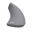 Ver imagem 5 de Mouse sem Fio Recarregavel 2.4 Ghz Vertical Ergonomico Ortopedico Power Fit 1600 Dpi Cinza Usb -